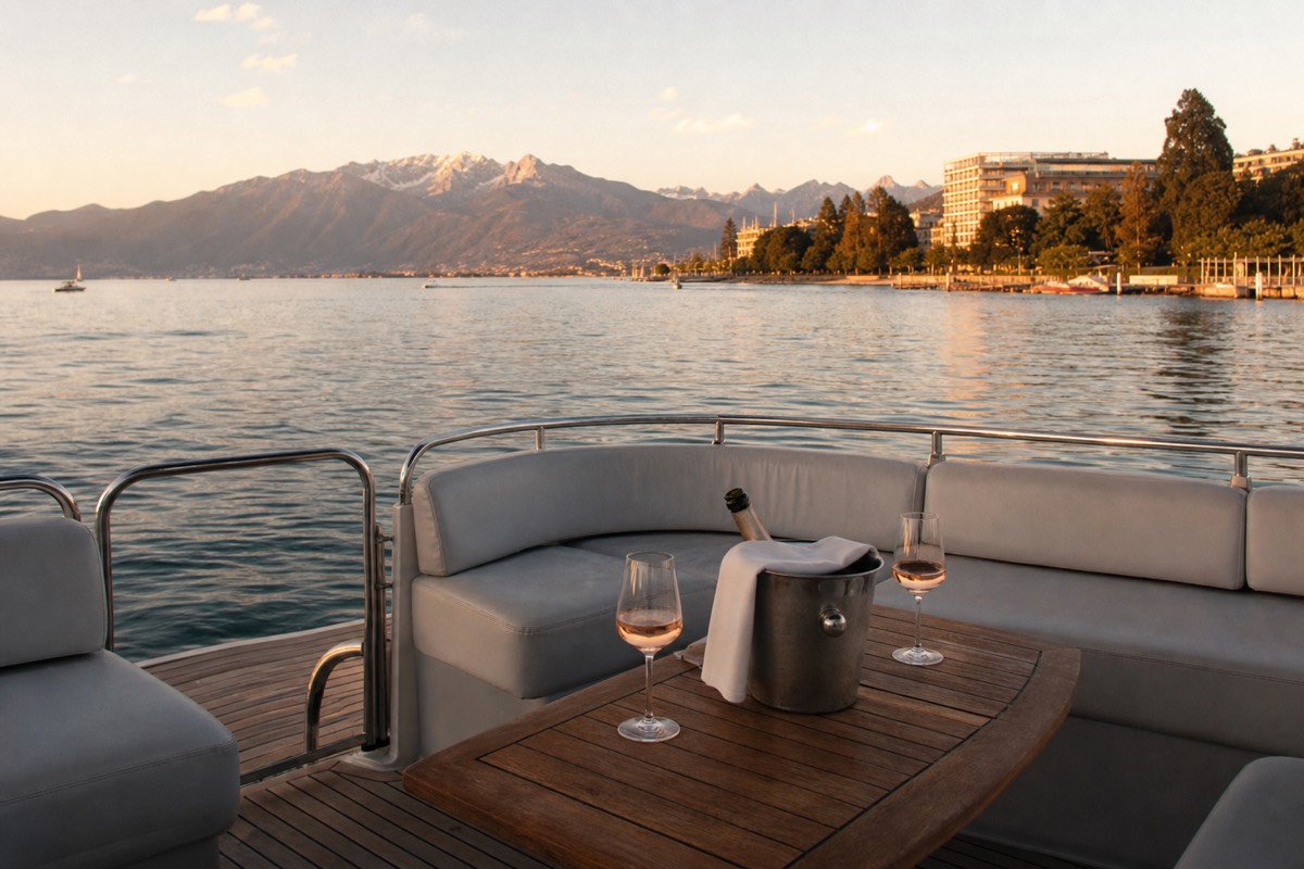 Geneva Private 360 Lake Cruise with Aperitif